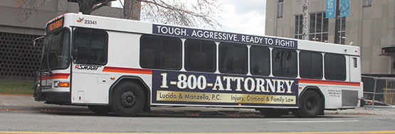 1-800-ATTORNEY Bus Ad